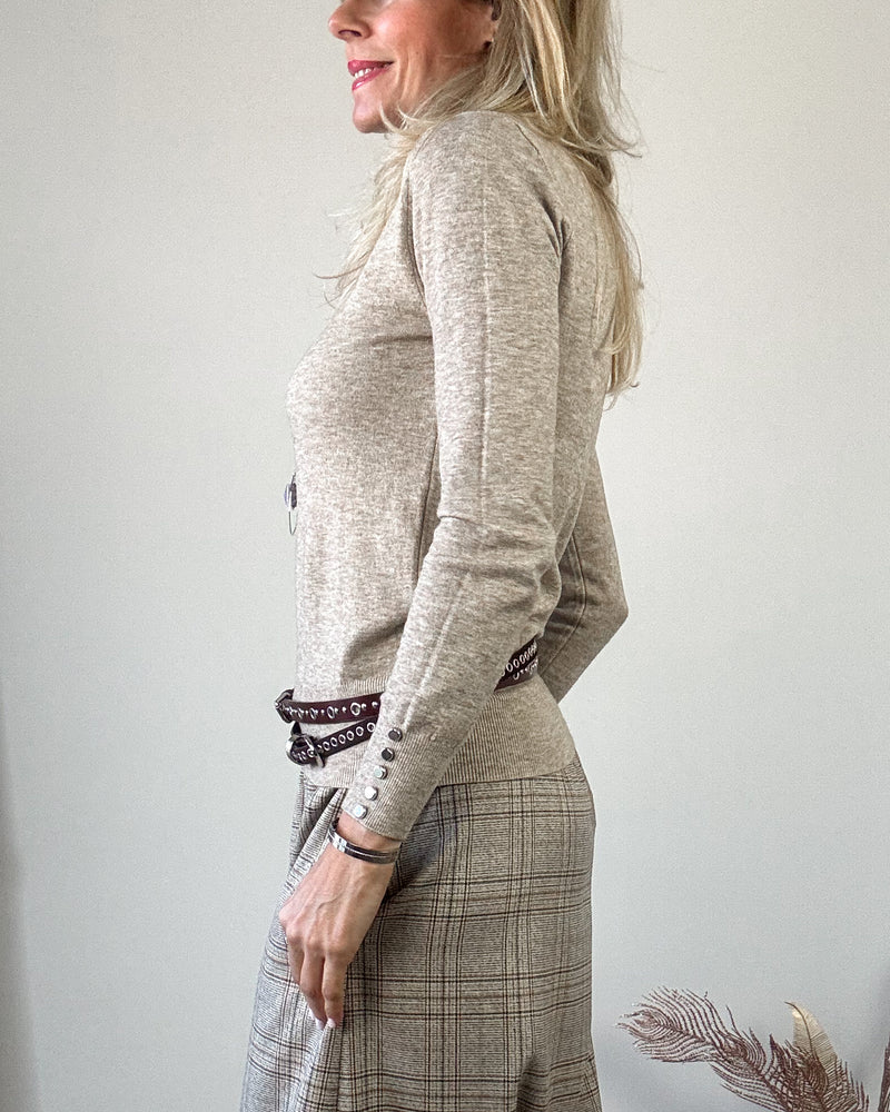 Jersey tostado cuello