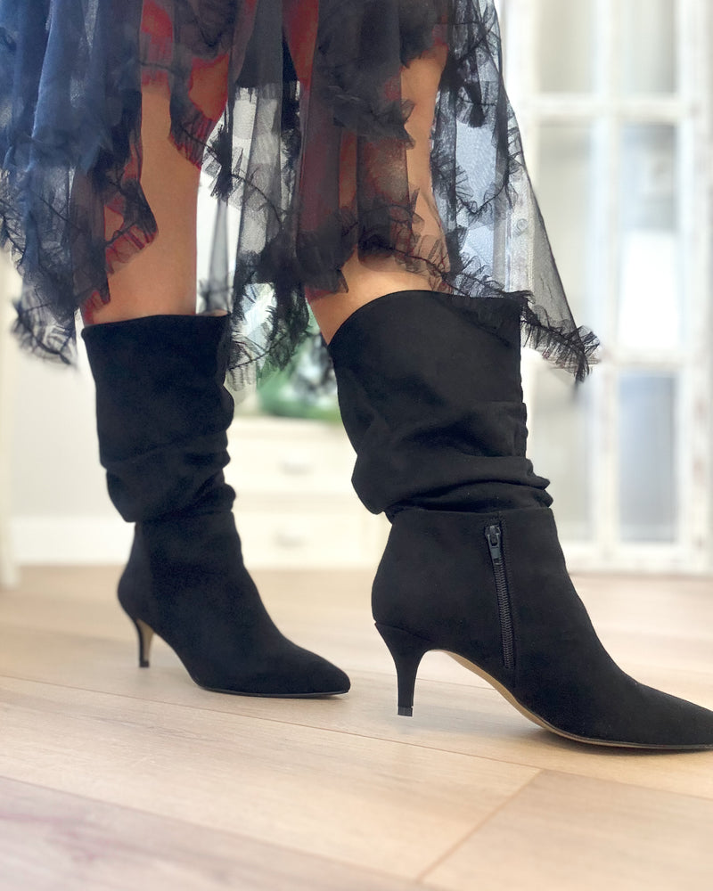 Botas slouchy black