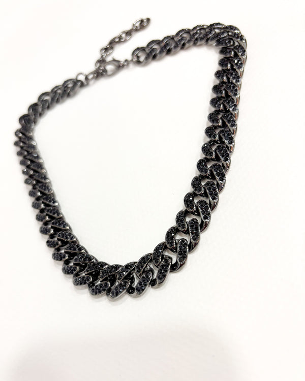 GARGANTILLA ESLABÓN GRIS