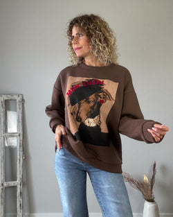 Sudadera marrón dog