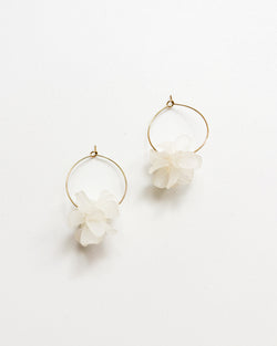 PENDIENTES HOJAS BLANC