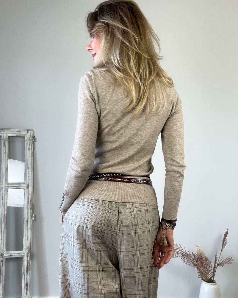 Pantalón cuadro bombacho