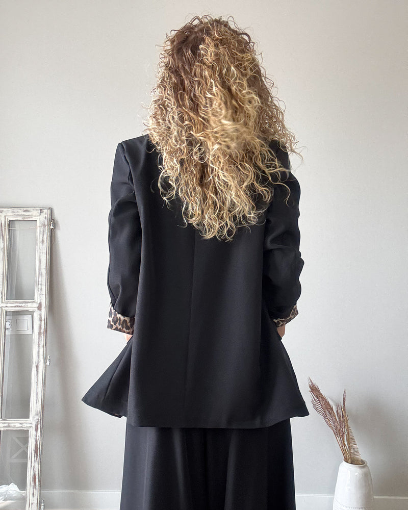 Blazer negra oversize
