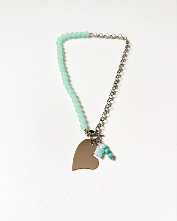 COLLAR TREBOL COMBI AGUA