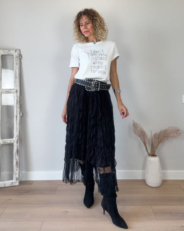 Falda arrugada blaki