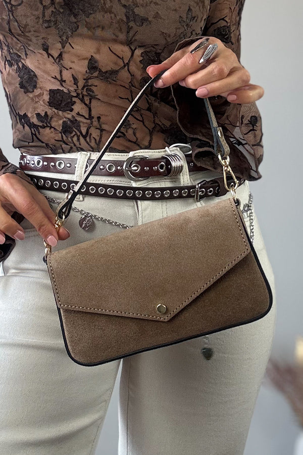 Bolso topo serraje