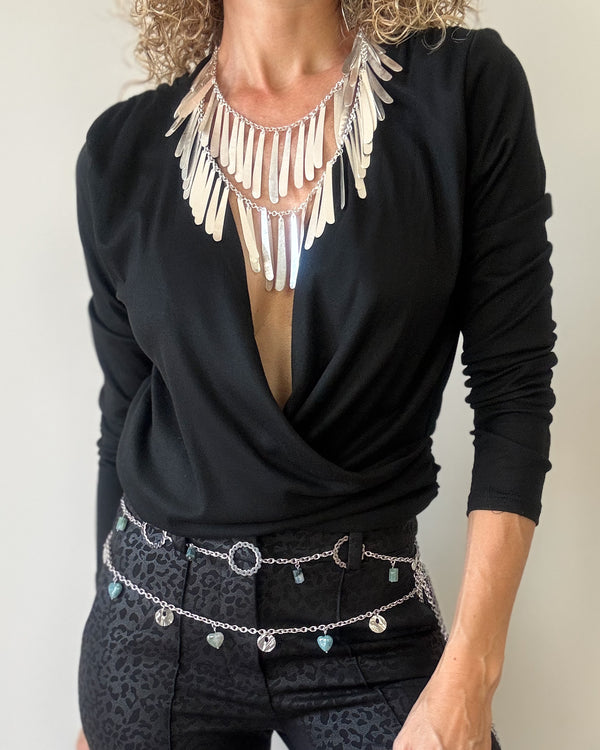 COLLAR LÁGRIMAS PLATA