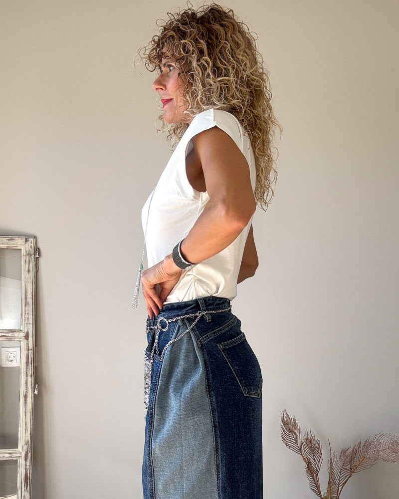 Jeans combi pinza