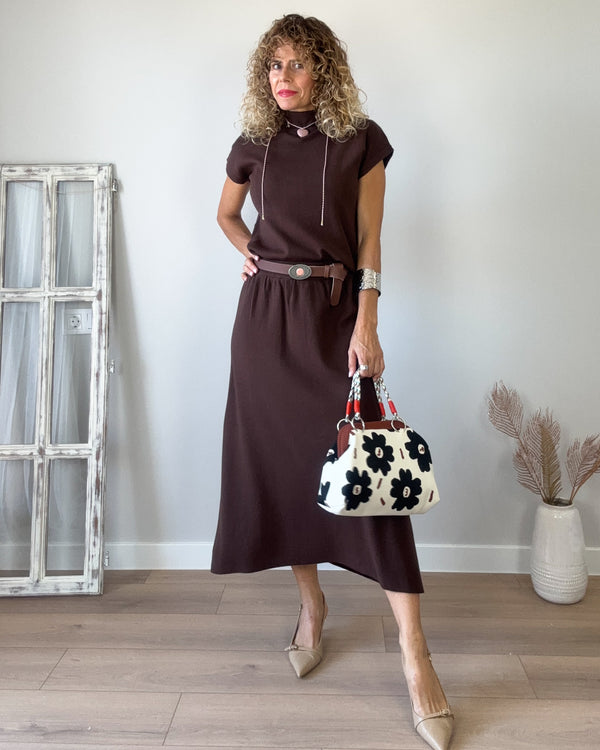 Conjunto punto choco falda