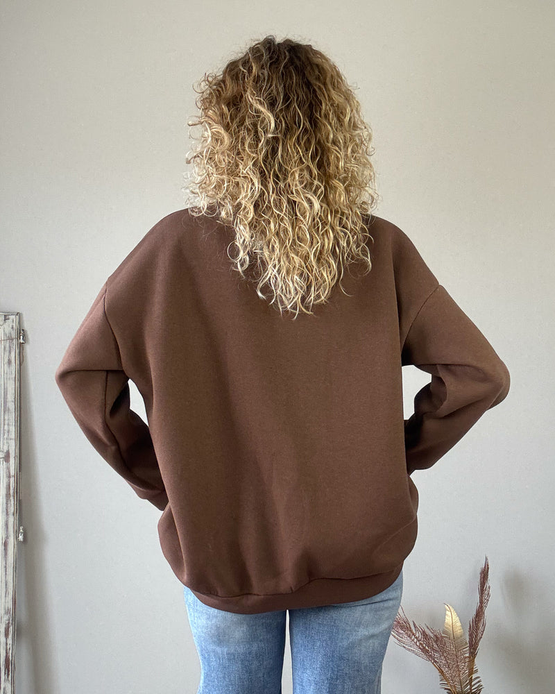 Sudadera marrón dog