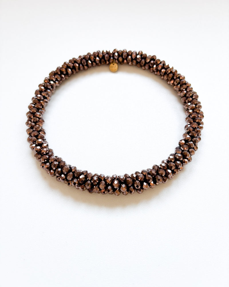 COLLAR CRISTAL COBRE