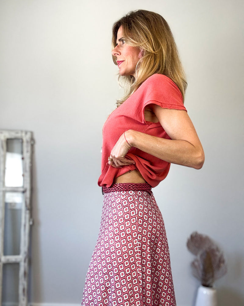 Falda rosa pink