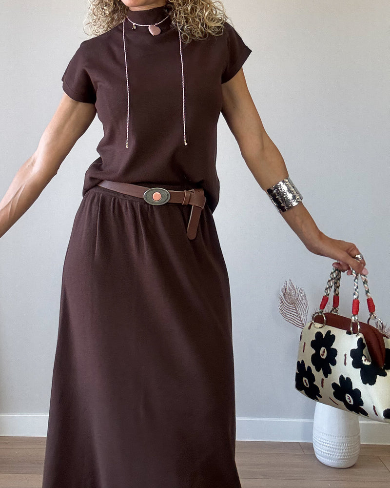 Conjunto punto choco falda