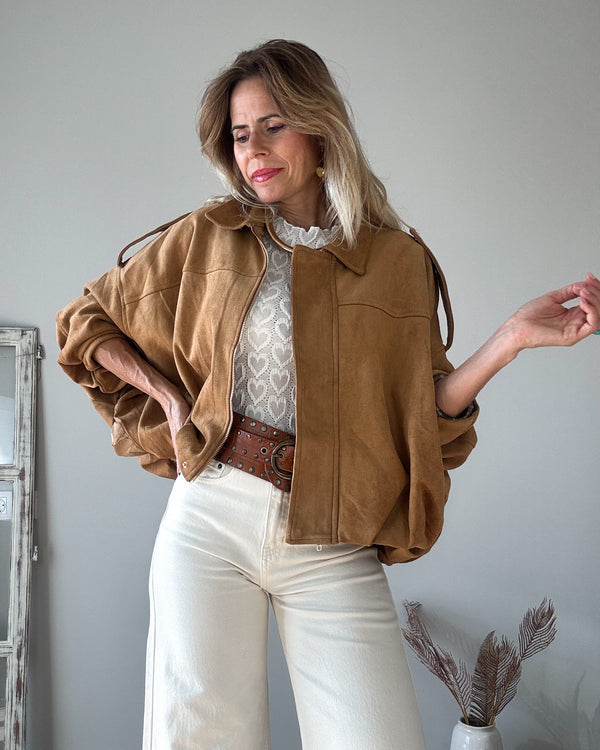 Cazadora camel capa