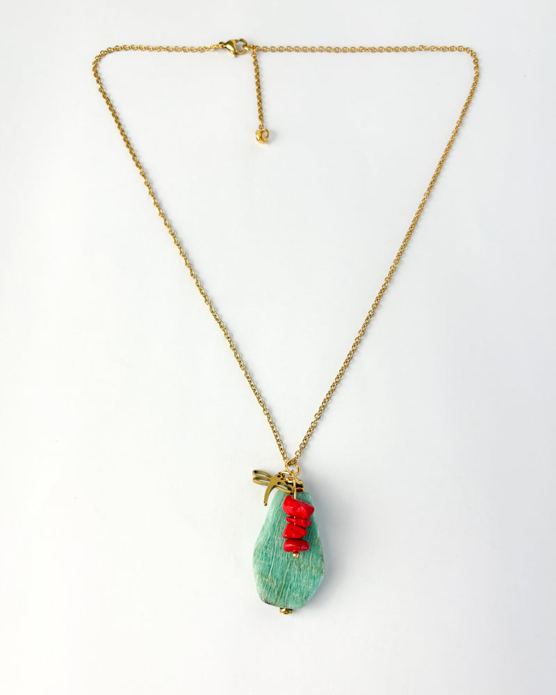 COLLAR TURQUESA CORAL