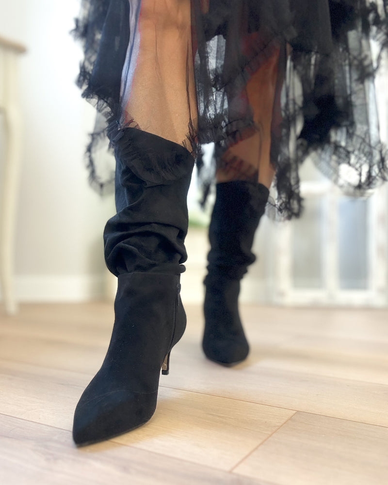 Botas slouchy black