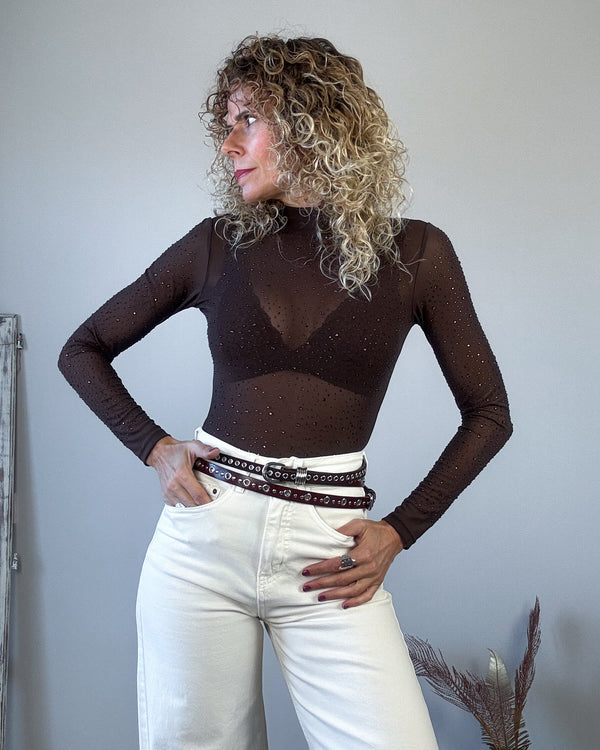 Body marrón caramelo