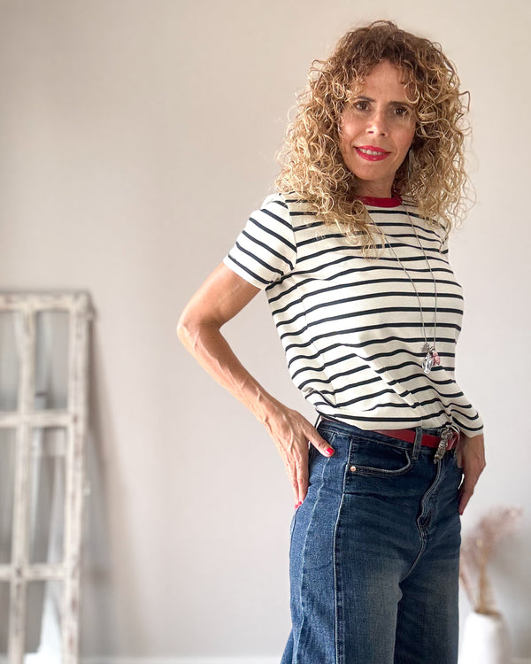 Camiseta raya marina