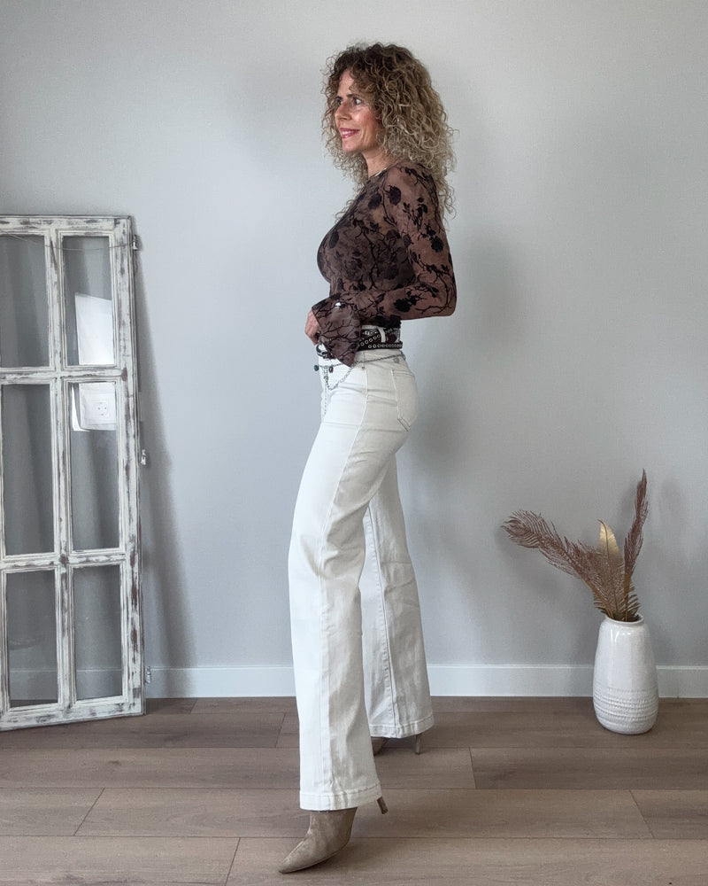 Jeans beige recto