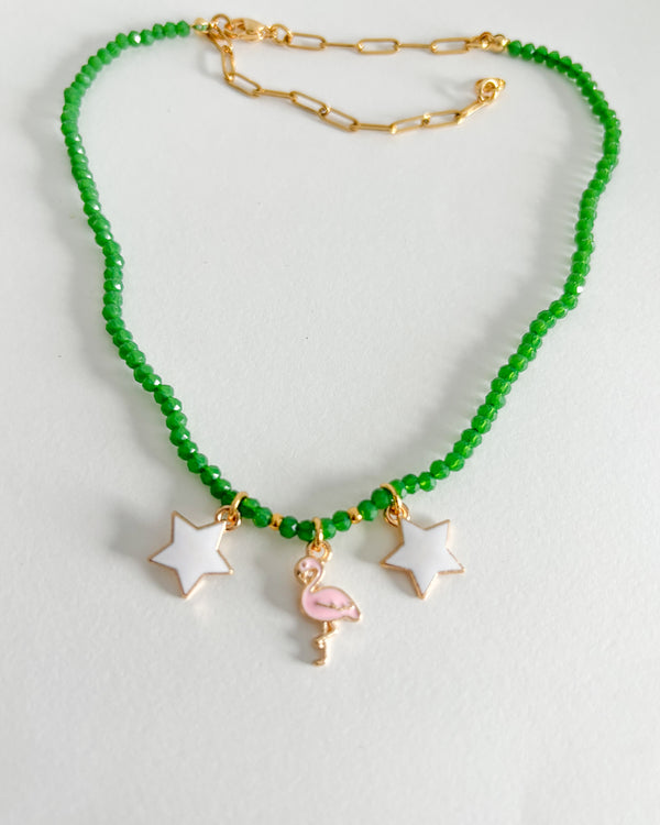COLLAR VERDE FLAMENCO