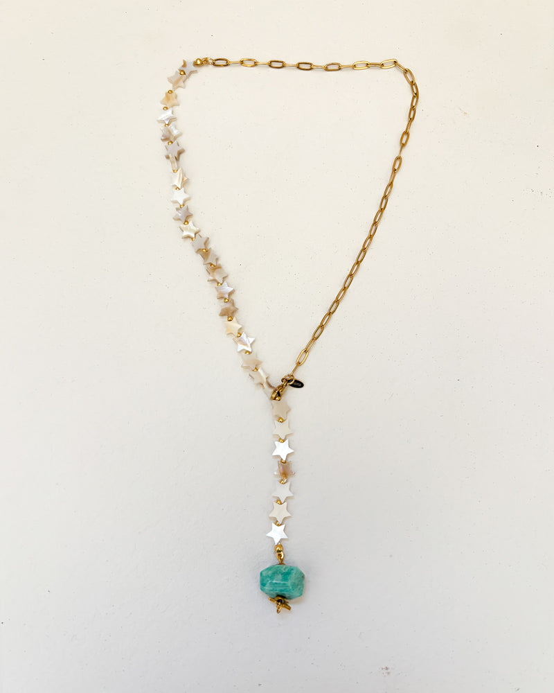COLLAR STAR PIEDRA TURQUI
