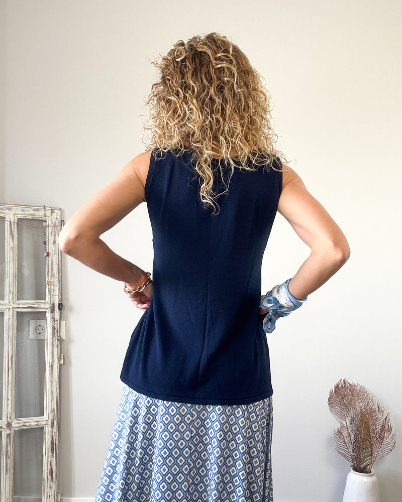 Camiseta marina pico