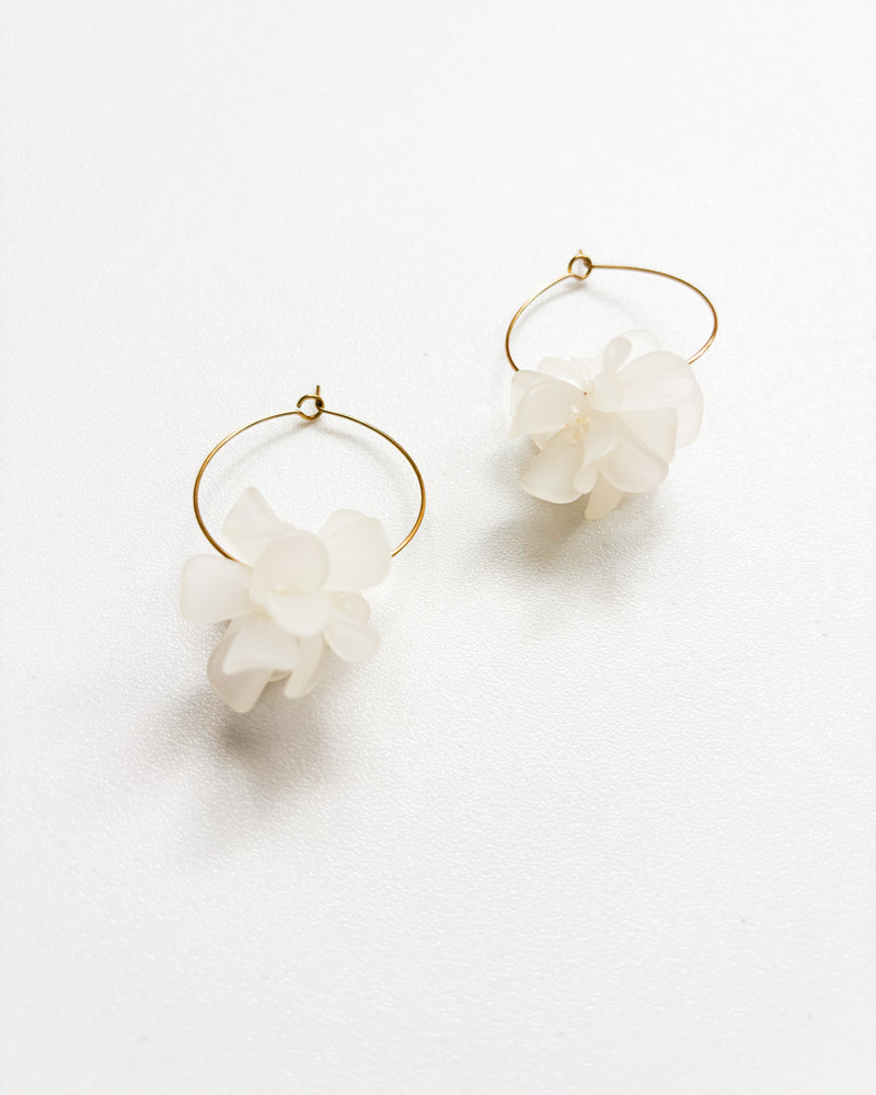 PENDIENTES HOJAS BLANC