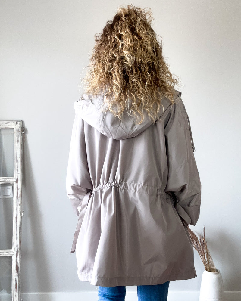 Gabardina topo midi