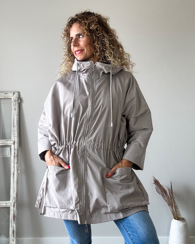 Gabardina topo midi