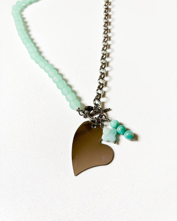 COLLAR TREBOL COMBI AGUA