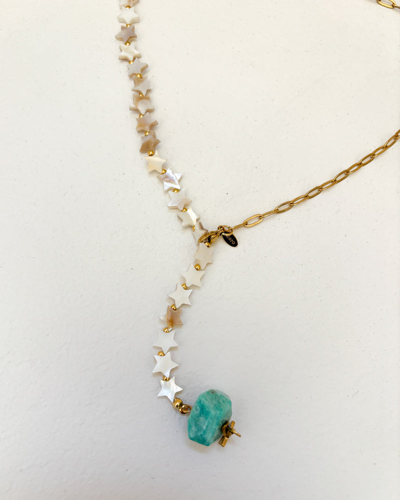 COLLAR STAR PIEDRA TURQUI