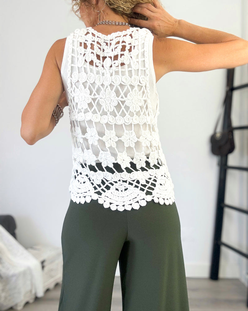 Pantalón ancho verde