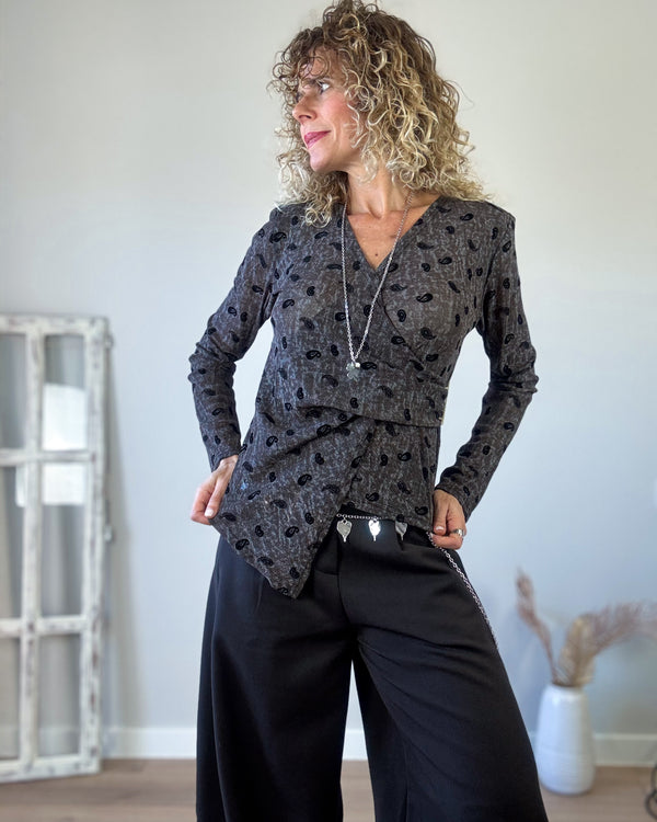 Camiseta cachemir marron