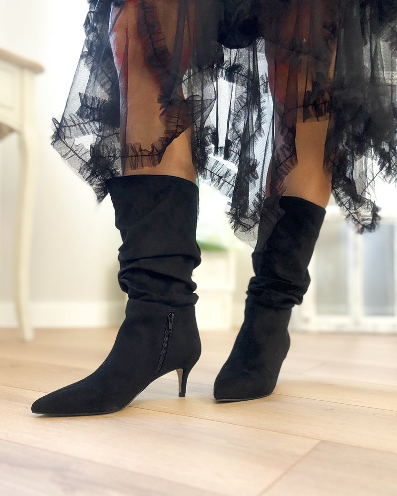 Botas slouchy black
