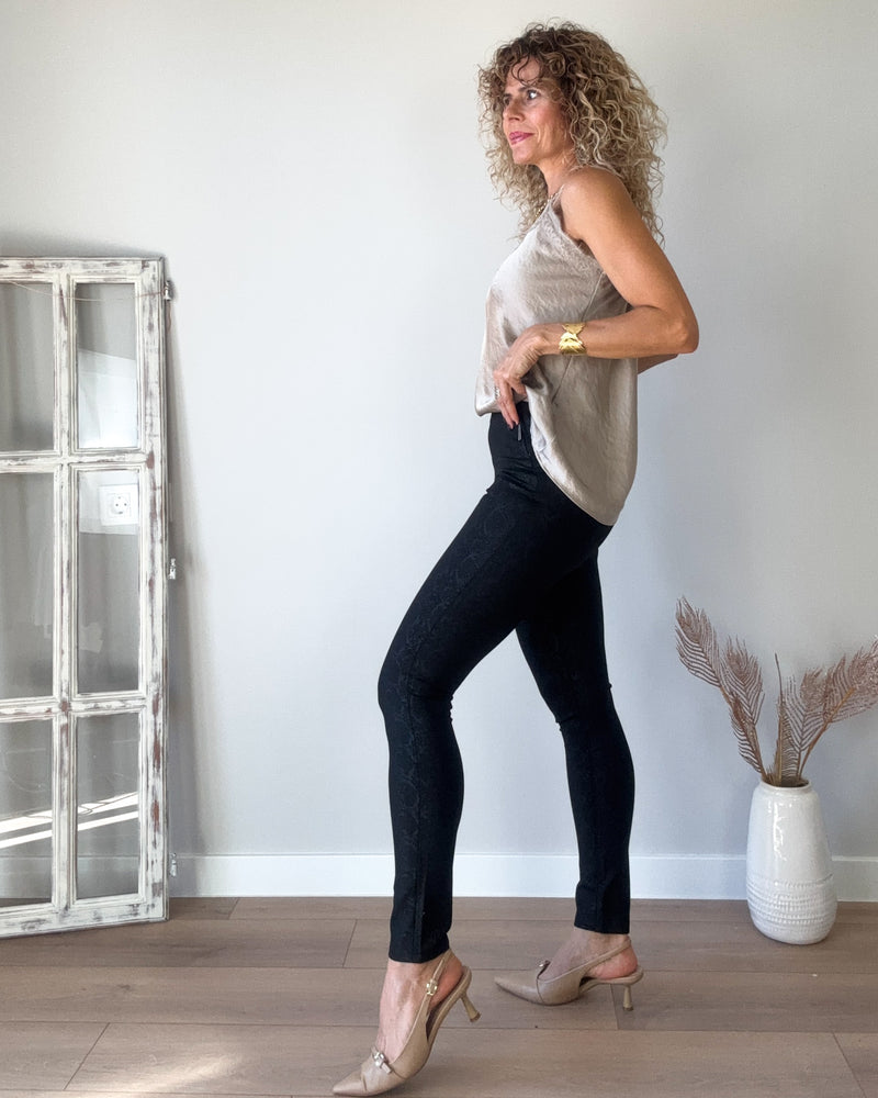 Pantalón print pitillo