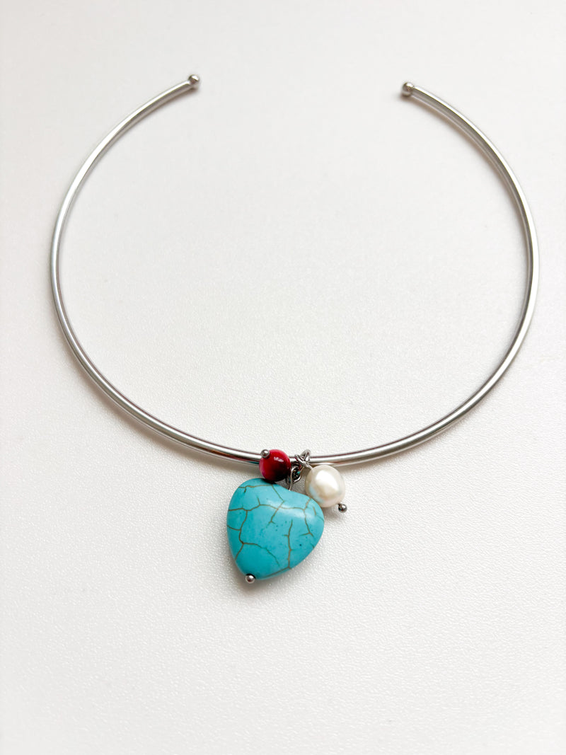 CHOCKER CORAZÓN ACERO
