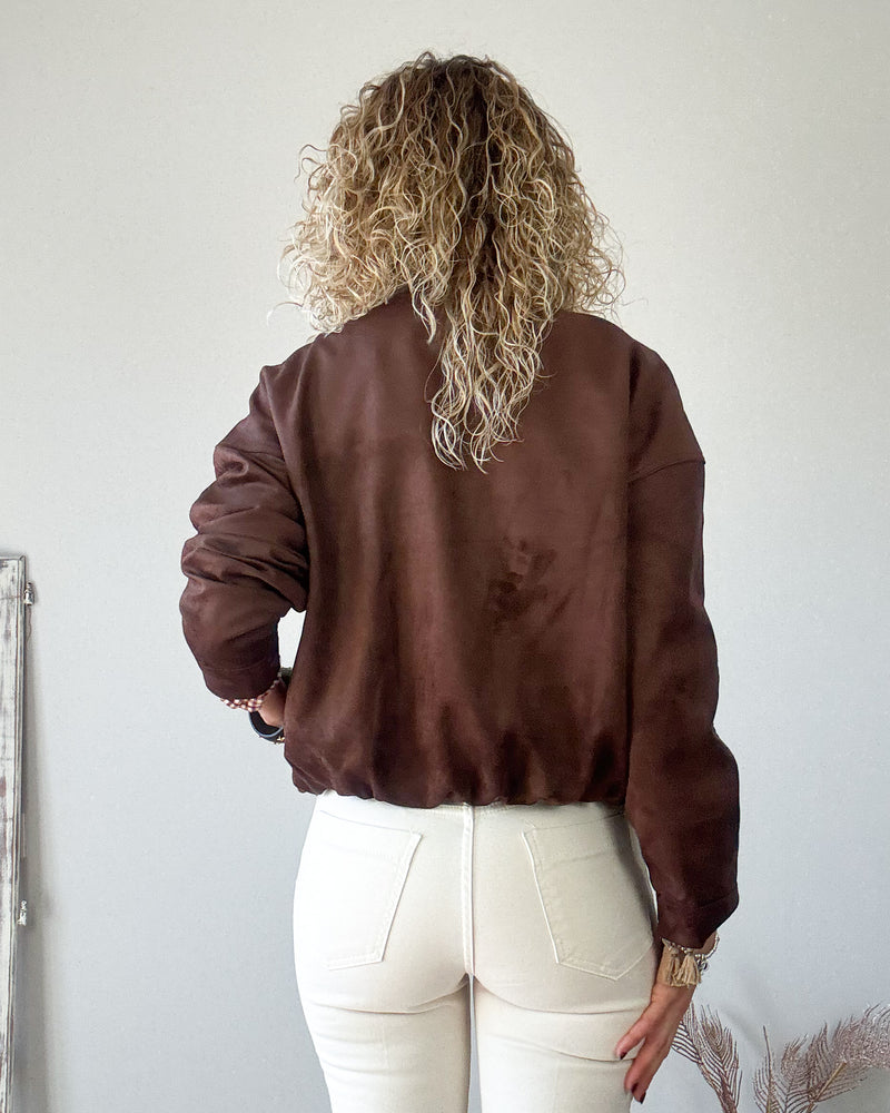 Cazadora efecto ante choco