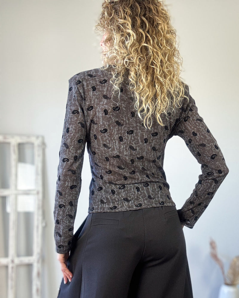 Camiseta cachemir marron