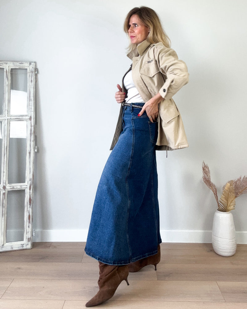 Chaqueta sahariana beige