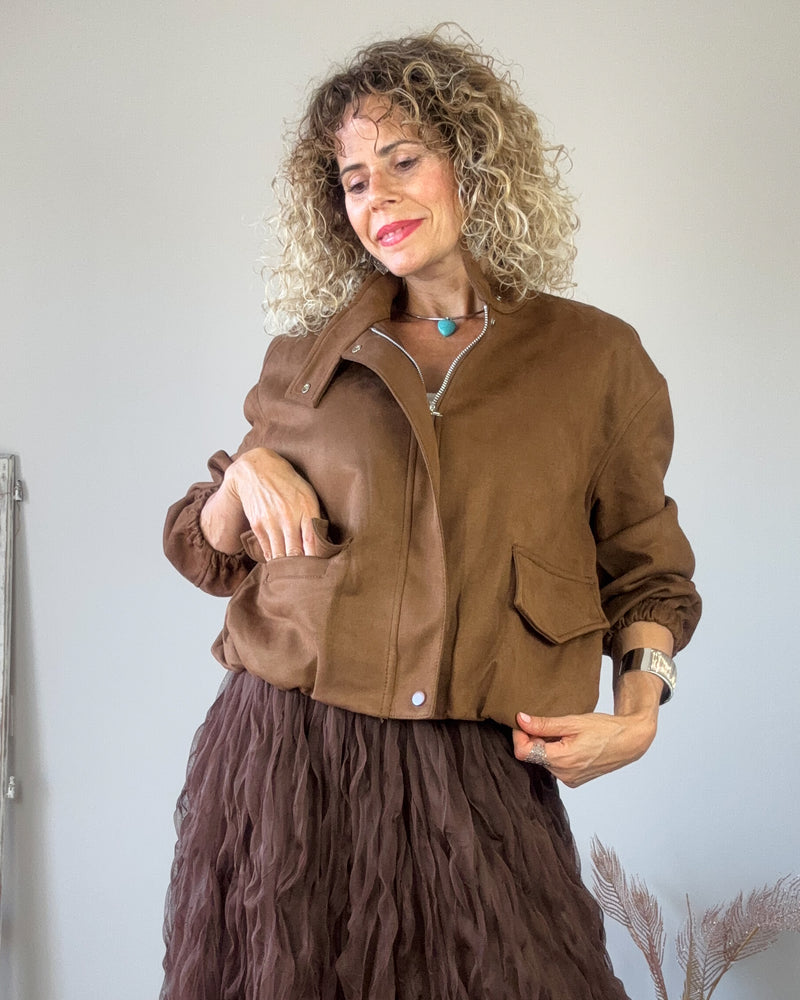 Bomber moka bolsillo
