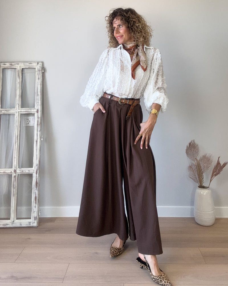 Blusa blanca topito