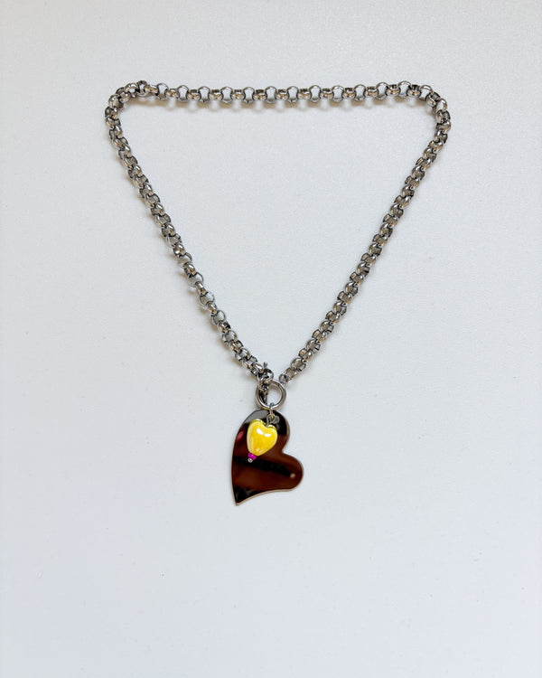 COLLAR TREBOL LIMÓN