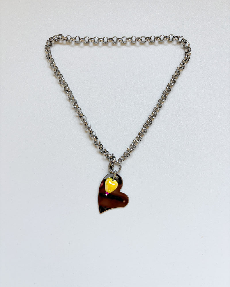 COLLAR TREBOL LIMÓN