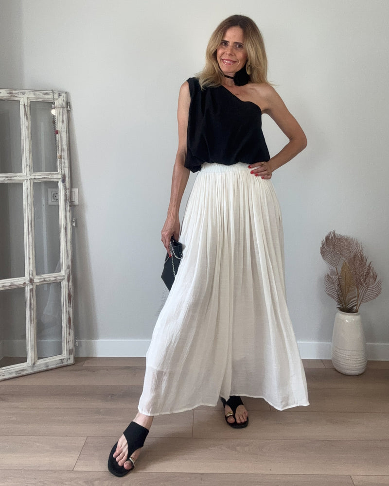 Falda beige bohemy