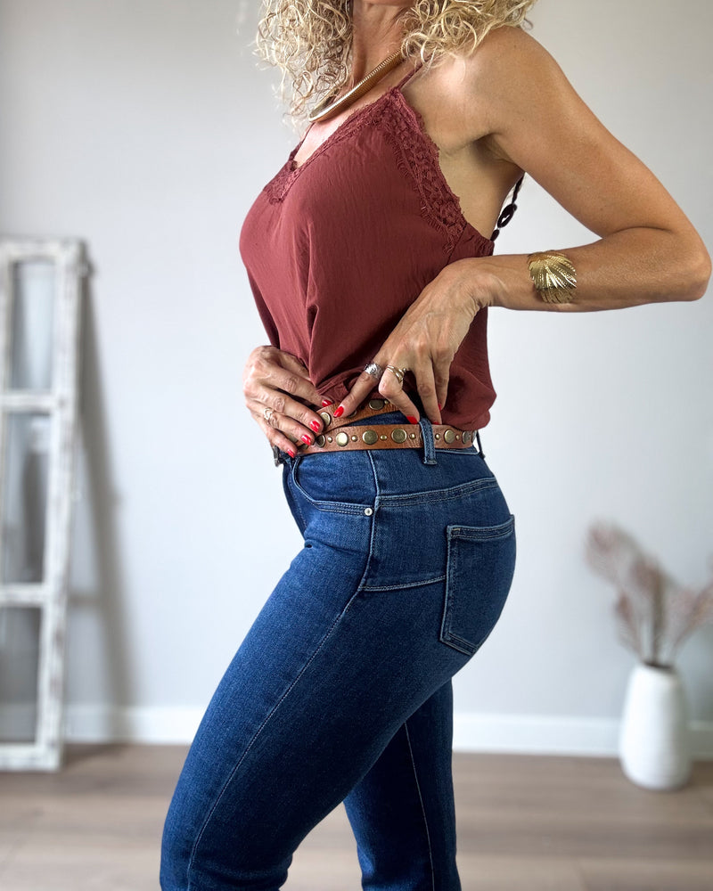 Jeans push up blue
