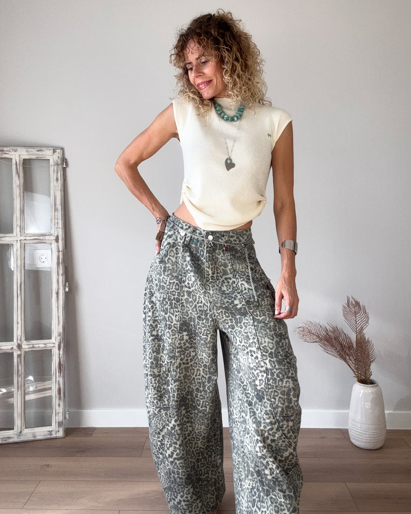 Jeans print balloon