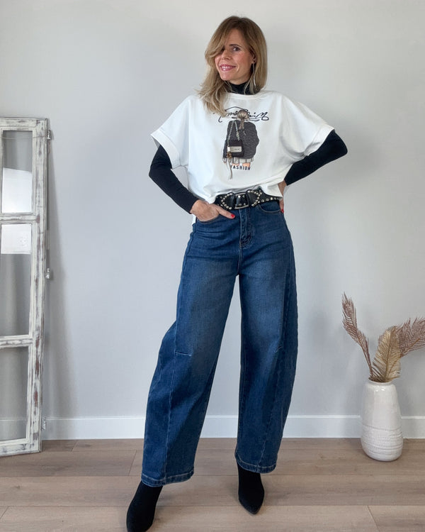 Camiseta girl marron