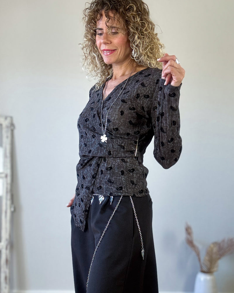 Camiseta cachemir marron