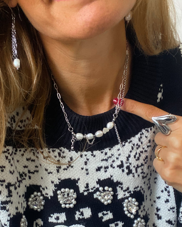 COLLAR PERLAS CADENA