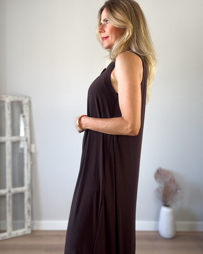 Vestido chocolate iris
